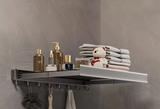 AeroFold Wall Storage Rack – Foldable Aluminium Coat & Towel Organiser | Modern Space-Saving Wall Hook