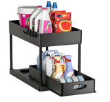 FlexiStore Under-Sink Organiser – Pull-Out Cabinet Storage Rack | Multi-Level Kitchen & Bathroom Drawer System