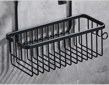 AquaOrdnung Aluminum Wall Shelf – Space-Saving Bathroom & Kitchen Organizer | Black, White & Grey