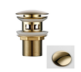 VelvetFlow Brass Basin Waste – Luxury Pop-Up Sink Drain | Designer Bathroom Click-Clack Stopper