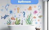 OceanDream Kids Wall Decals – Underwater Animal Stickers for Bedrooms & Playrooms | Removable Marine Theme Décor