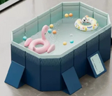 AquaFold Non-Inflatable Frame Pool – Foldable Above-Ground Swimming Pool | Thickened Portable Design | For Adults & Kids