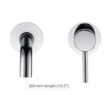 Velmor Wall Basin Mixer – Brushed Stainless Bathroom Faucet | Solid Brass Dual-Hole Sink Tap