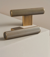 Valmere Brass T-Bar Cabinet Handles – Antique Brass Furniture Pulls | Luxury Modern Hardware