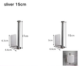 MetroRoll Adhesive Tissue Holder – Stainless Steel Toilet Paper Rack | Extended No-Drill Bathroom Organiser