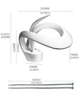 CascadePure Basin Mixer – White Waterfall Bathroom Faucet | Modern Hot & Cold Sink Tap