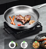 ForgeTitan Hammered Frying Pan – Pure Titanium Skillet | Premium Non-Coated Induction Cookware