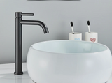 Noiré Luxe Basin Mixer Tap – Contemporary Black & Gold Bathroom Faucet | Premium Single Lever Sink Mixer