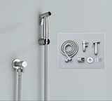 NoirJet Stainless Steel Bidet Spray Set – Matte Black Wall-Mounted WC Shattaf | Hygienic Toilet & Cleaning Sprayer