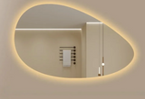 ÉlanGlow LED Vanity Mirror – Irregular Backlit Smart Mirror | Touch-Control Modern Design