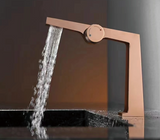 Veloura Éclat Rose Bathroom Mixer Tap – Brushed Rose Gold Basin Faucet | Elegant Single-Lever Vanity Design