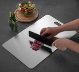 TitanEdge Reversible Cutting Board – 316 Stainless Steel Chopping Surface with Titanium Finish | Hygienic Kitchen Prep Board