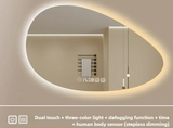 ÉlanGlow LED Vanity Mirror – Irregular Backlit Smart Mirror | Touch-Control Modern Design