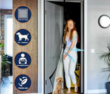 MagnaScreen Magnetic Door Insect Curtain – Automatic Closing Mosquito & Fly Mesh | Hands-Free Entry | 90 × 210 cm or 100 × 210 cm
