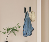 Valmere Folding Wall Hooks – Zinc Alloy Space-Saving Hook Set | Modern Multi-Purpose Hanging Solution