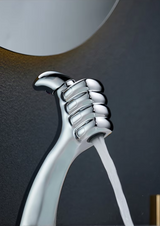 AquaFalls Solo BrassCascade – Solid Brass Waterfall Bathroom Faucet