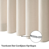 Veloura HavenShield Waterproof Shower Curtain – Luxury Linen-Effect Bathroom Curtain with Metal Hooks | Spa-Inspired Hotel Style
