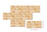 Arqevia RetroBrick Peel & Stick Wall Tiles – 6-Piece Vintage Brick Effect Splashback Panels | Waterproof Self-Adhesive Industrial Wall Décor (300 × 150 mm)