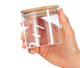 NordicPure Glass Storage Canister Set – Airtight Kitchen Jars with Wooden Lids | Modern Pantry Organisation Collection