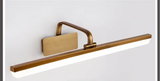 Aurelium Bronze LED Vanity Light – Waterproof Bathroom Mirror Wall Lamp with Warm Downlight Illumination