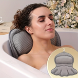 CloudEase Spa Bath Pillow – 3D Air Mesh Neck & Back Support | Quick-Dry Luxury Bath Cushion