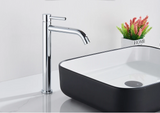 Noiré Luxe Basin Mixer Tap – Contemporary Black & Gold Bathroom Faucet | Premium Single Lever Sink Mixer