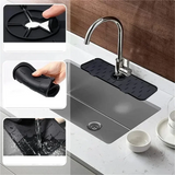 SplashGuard Sink Mat – Silicone Faucet Splash Protector | Water-Absorbing Countertop Drying Pad