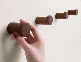 Eloria WalnutElegance Handcrafted Wall Hooks – Solid Walnut Wood Coat & Accessory Hooks (1–6 Piece Set) | Traditional Decorative Hanging Storage