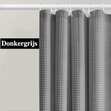 Veloura WaffleSpa Shower Curtain – Waterproof Textured Bathroom Curtain with Mold-Resistant Finish | Luxury Hotel-Style Bathroom Upgrade