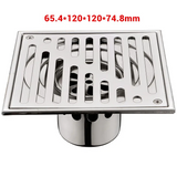 InvisiFlow Tile-In Shower Drain – Brushed 304 Stainless Steel Concealed Floor Waste | Anti-Odour Square Drain Cover