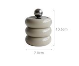 Veloura Ceramic Canister – Luxury Lidded Storage Jar | Decorative Candy, Spice & Candle Container