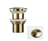VelvetFlow Brass Basin Waste – Luxury Pop-Up Sink Drain | Designer Bathroom Click-Clack Stopper