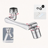 AquaReach 1080 Tap Extender – Multi-Angle Swivel Faucet Nozzle | Water-Saving Kitchen & Bathroom Attachment