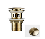 VelvetFlow Brass Basin Waste – Luxury Pop-Up Sink Drain | Designer Bathroom Click-Clack Stopper