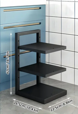 StackForge Adjustable Pan Organiser – Multi-Tier Cookware Storage Rack | Space-Saving Kitchen Holder