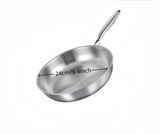 PureHeat 304 Stainless Steel Skillet – Professional Non-Coated Frying Pan | Induction & Gas Cookware