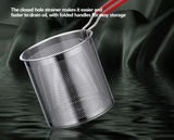 KuroKrisp Japanese Fry Pot – 304 Stainless Steel Tempura Pan Set | Oil-Saving Deep Fry Cooker