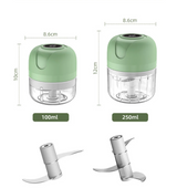 TurboPrep Mini Chopper – USB Rechargeable Electric Food Processor | Cordless Garlic & Vegetable Mincer