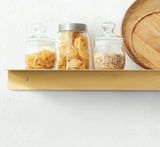 Elvoria Nurlin Luxury Solid Brass Wall Shelf – Premium Hand-Finished Storage & Display Rack | Kitchen, Bathroom & Living Room Organiser with Custom Fit Design
