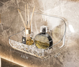 Velora Crystal Floating Shelf – No-Drill Acrylic Wall Organiser for Bathroom, Kitchen & Vanity Storage