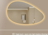 ÉlanGlow LED Vanity Mirror – Irregular Backlit Smart Mirror | Touch-Control Modern Design