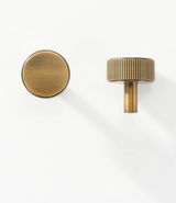 Valmere Brass T-Bar Cabinet Handles – Antique Brass Furniture Pulls | Luxury Modern Hardware