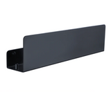 NoirSpace Wall Storage Shelf – Matte Black Aluminium Organiser with Hooks | Modern Bathroom & Kitchen Rack