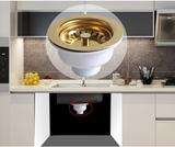 HeritageFlow Antique Brass Sink Waste – Stainless Steel Basket Strainer & Kitchen Drain Stopper | Vintage Style Sink Filter